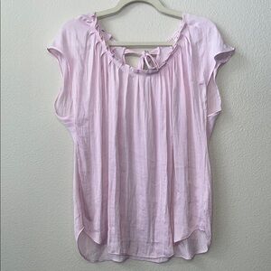 Light Pink Ruffled Women's Top